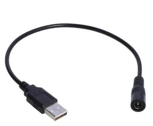 Alt view image 2 of 3 - USB 2.0 Male A to DC 5.5mm x 2.1mm Female Plug Jack DC Power Cord Socket Connector 5V Cable Line 5.5mm*2.1mm for USB Fan/Speaker