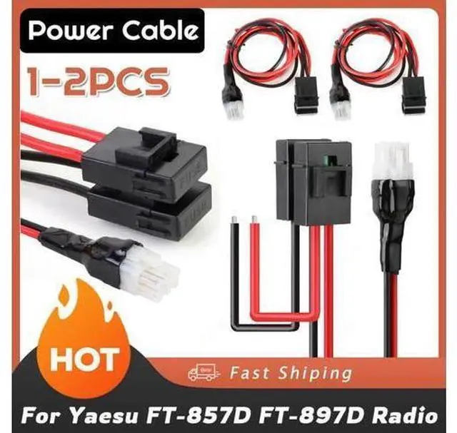 Main image of 1m 30A Six Pin Short Wave Extension Power Cord Cable for Yaesu FT-857D FT-897D