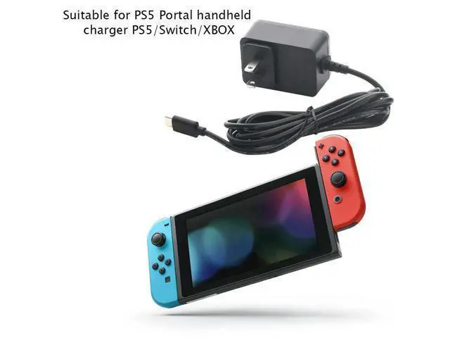 Alt view image 2 of 3 - 15W AC Adapter Charger USB-C Charger AC Power Adapter Power Cord AC Adapter for Portal/PS5/Switch/XBOX