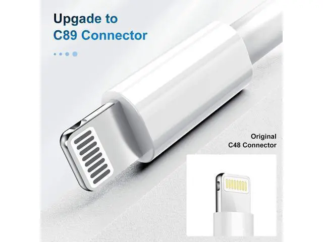 Alt view image 4 of 7 - 3 Pack Apple MFi Certified iPhone Charger Cable Apple Lightning to USB Cable Cord 2.4A Fast Charging Apple Phone Long Chargers for iPhone 12/11/11Pro/11Max/ X/XS/XR/XS Max/8/7/6/5S/SE (3ft White)