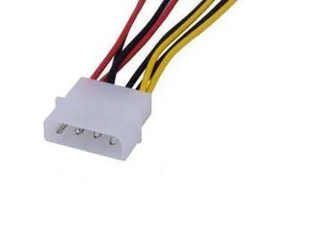 Alt view image 2 of 3 - 1pcs/lot Computer Cooling Fan Power Cables 4Pin Molex To 3Pin Fan Power Cable Adapter Connector 12v*2/5v*2 for CPU PC Case Fan