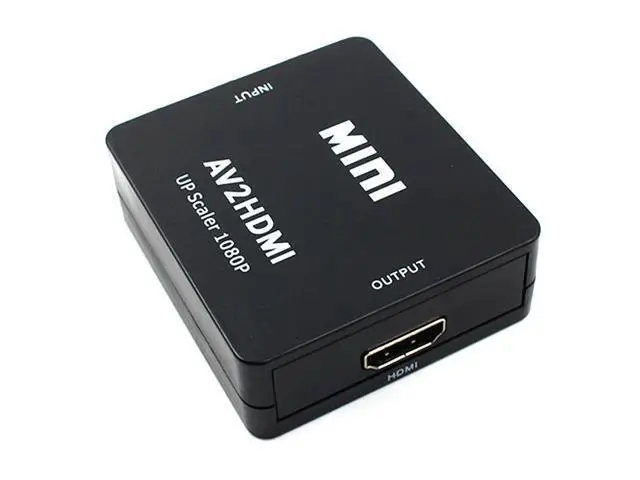 Alt view image 7 of 7 - RCA AV to HDMI Converter Adapter, 1080P 3 RCA CVBS Composite Video Audio Converter Adapter, Mini Composite CVBS to HDMI AV2 Converter with USB Cable for TV PC PS3 STB Xbox VHS VCR DVD (Black)