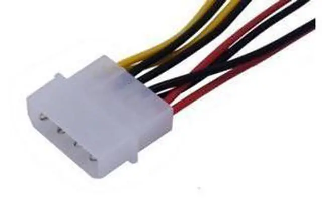 Alt view image 3 of 3 - 1pcs/lot Computer Cooling Fan Power Cables 4Pin Molex To 3Pin Fan Power Cable Adapter Connector 12v*2/5v*2 for CPU PC Case Fan