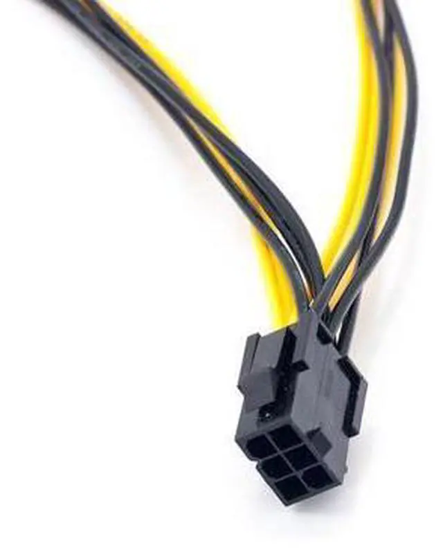 Alt view image 2 of 4 - PCI-E 6-pin to Dual 6+2-pin (6-pin/8-pin) Power Splitter Cable Graphics Card PCIE PCI Express 6Pin to Dual 8 Pin Power Cable