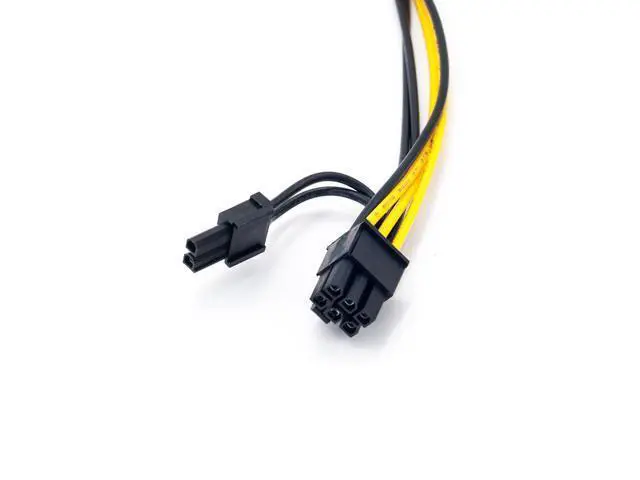 Alt view image 3 of 4 - PCI-E 6-pin to Dual 6+2-pin (6-pin/8-pin) Power Splitter Cable Graphics Card PCIE PCI Express 6Pin to Dual 8 Pin Power Cable