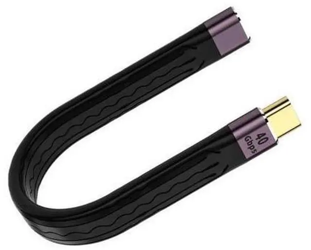 Alt view image 2 of 3 - USB3.1 40Gbps Short Cable 13cm PD 100W USB C to Type C Cable Converter OTG USB Adapter Cable for SSD Laptop Macbook