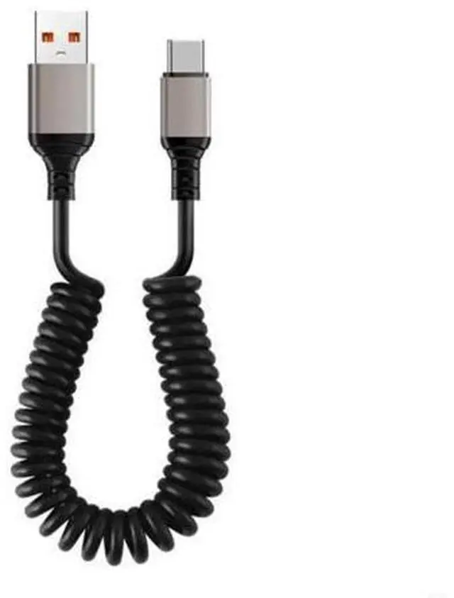 Main image of USB Type C Spring Quick Charger Wire 6A Spring USB Cable USB Charger for Type c Cable