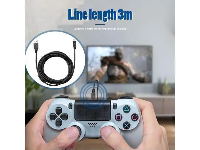 Alt view image 3 of 3 - 3m Mini USB Cable Power Supply Charge Wire w/Magnetic Ring USB Stable Safety Practical and Durability for Gamepad