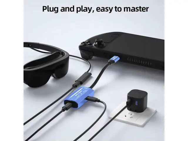 Alt view image 2 of 3 - 4K@60Hz USB C To Type C Cable Aluminum Alloy for XREAL/Rokid Air AR Glasses for S22/S23 for Switch/Steam Deck /ROG Ally