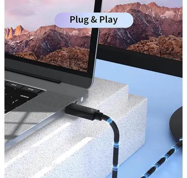 Alt view image 2 of 4 - USB C to VGA Cable 3ft VGA to USB C Cable for Monitor Type-C to VGA Cable USB C to VGA Cable Compatible with MacBook Pro/Air iPad Pro Phone Laptop Projector