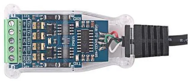 Alt view image 3 of 6 - USB to RS485 RS422 485 422 Isolation Module Communication Converter Adapter Cable with TXD RXD LED CH340