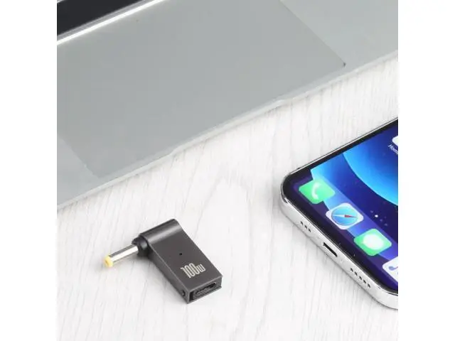 Alt view image 4 of 5 - 100W USB-C / Type-C Female to DC 4.0x1.7mm Male Computer Charging Adapter for