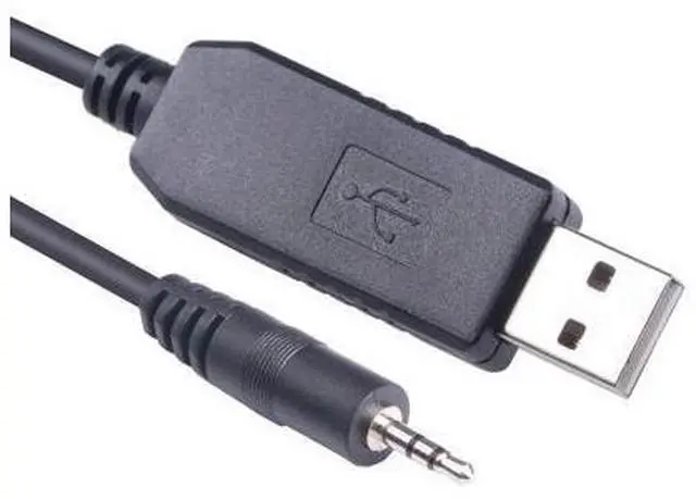 Main image of USB Serial Cable RS232 Audio Jack AJ 2.5mm TRS Converter 3P 3 Pins 1.8m (t-RX r-TX s-GND)