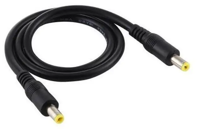 Main image of DC Power Plug 5.5 x 2.5mm Male to Male Adapter Connector Cable, Cable Length:1.5m 1.5m (Black)