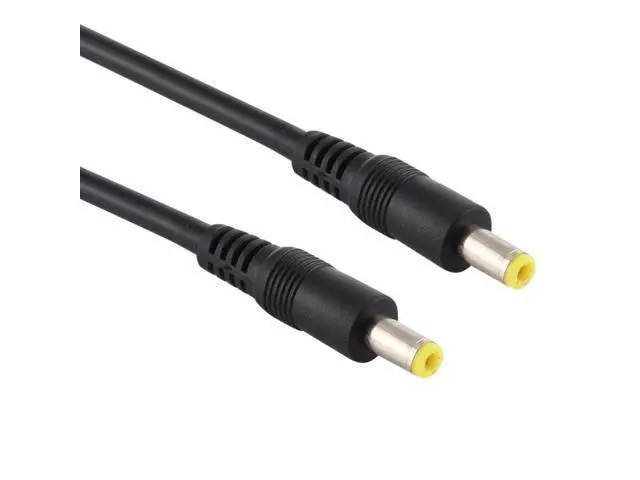 Alt view image 3 of 6 - DC Power Plug 5.5 x 2.5mm Male to Male Adapter Connector Cable, Cable Length:1.5m 1.5m (Black)