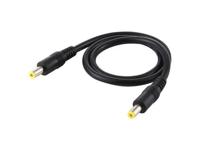 Alt view image 4 of 6 - DC Power Plug 5.5 x 2.5mm Male to Male Adapter Connector Cable, Cable Length:1.5m 1.5m (Black)