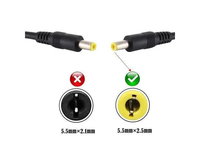 Alt view image 5 of 6 - DC Power Plug 5.5 x 2.5mm Male to Male Adapter Connector Cable, Cable Length:1.5m 1.5m (Black)