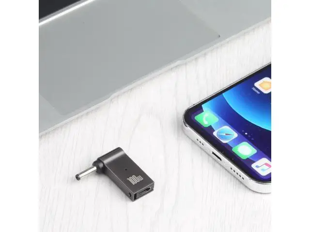 Alt view image 4 of 5 - 100W USB-C / Type-C Female to DC 3.5x1.35mm Male Computer Charging Adapter