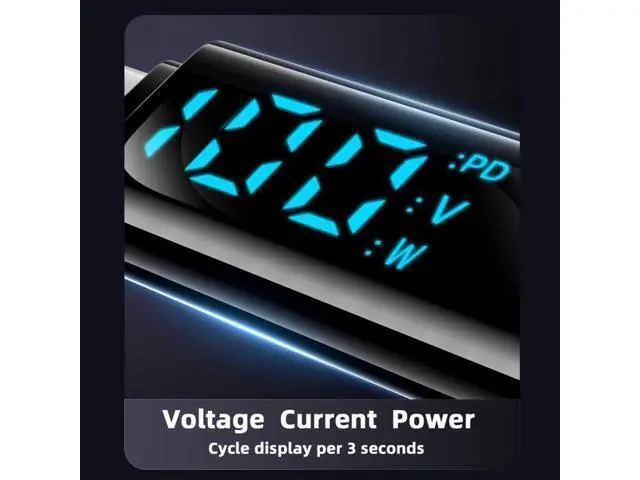Alt view image 3 of 7 - USB C to DC Adapter,USB C Female to DC 4.5x3.0mm DE Barrel Jack Plug PD 100W Laptop Fast Charging Adapter with Wattage Display