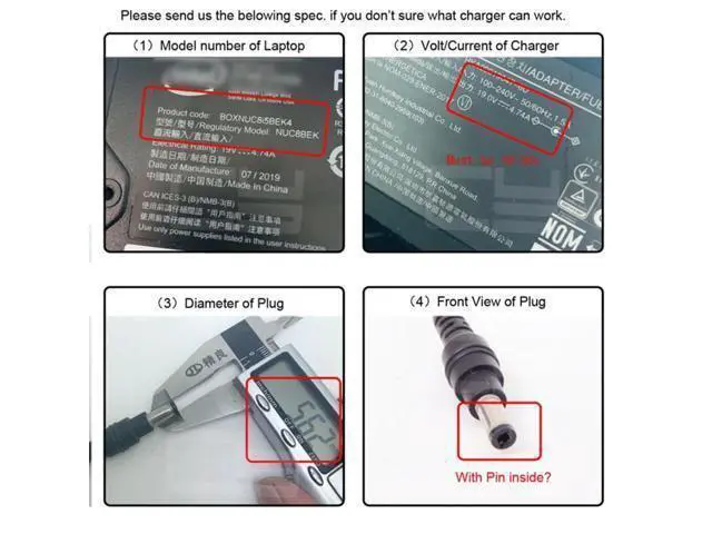 Alt view image 7 of 7 - USB C to DC Adapter,USB C Female to DC 4.5x3.0mm DE Barrel Jack Plug PD 100W Laptop Fast Charging Adapter with Wattage Display
