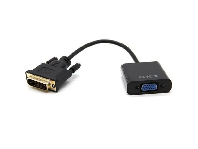 Alt view image 2 of 2 - DVI-D adapter DVI to VGA Full Hd 1080p cable video converter 24 + 1 25 pin to 15 pin cable converter computer dvi to vga