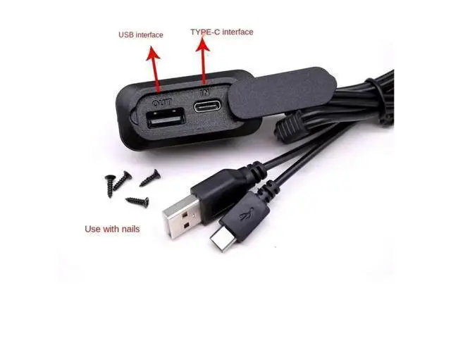 Alt view image 2 of 3 - Backpack External USB Charging Port Adapter Charging Cable Luggage USB Charging Accessories Type-c Port