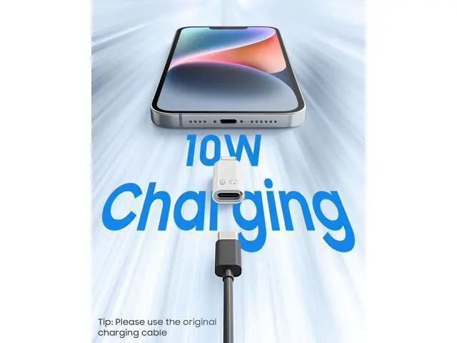 Alt view image 5 of 7 - USB C Female to Lightning Male Adapter Lightning Male to USB-A Female OTG Adapter Connector for iPhone 14/13/12/11 Pro Max/iPad/iPod/AirPods Support 10W Fast Charging/Data Transfer/Audio