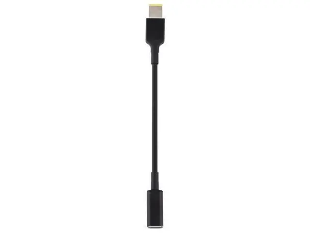 Alt view image 4 of 5 - PD 100W 18.5-20V Square Plug to USB-C / Type-C Adapter Nylon Braid Cable for Thinkpad / ThinkBook / Xiaoxin