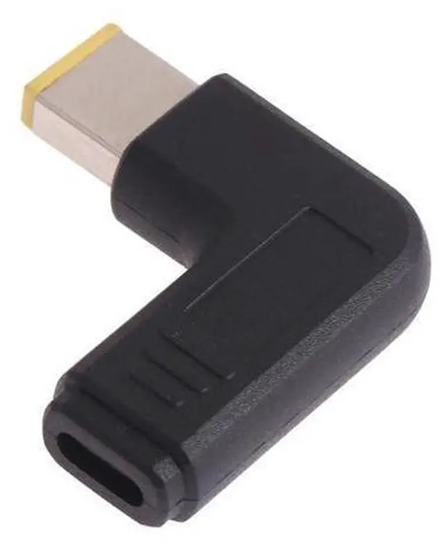 Alt view image 2 of 3 - USB-C / Type-C Female to Lenovo Big Square Male Plug Elbow Adapter Connector for Lenovo Laptops
