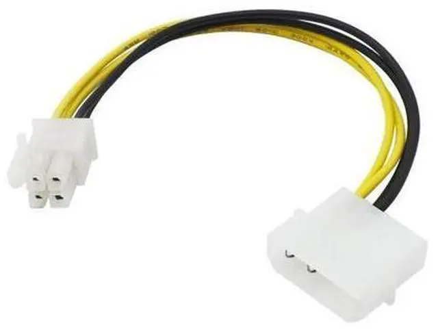 Main image of PC Computer Power Supply PSU EPS ATX/12V 4 pin IDE Molex to Motherboard 4-Pin P4 CPU Power Adapter Converter Cord Cable