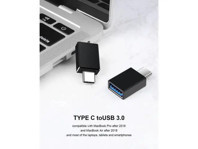 Alt view image 6 of 7 - 4 Pack USB C to USB Adapters, Type C to USB 3.0 USB C Adapter Side by Side Male to USB 3.0 Female Typec Adaptor for M-acBook Pro, i-Mac i-Pad Mini 6, Thunderbolt 3/4 Type C OTG Adaptador Converter