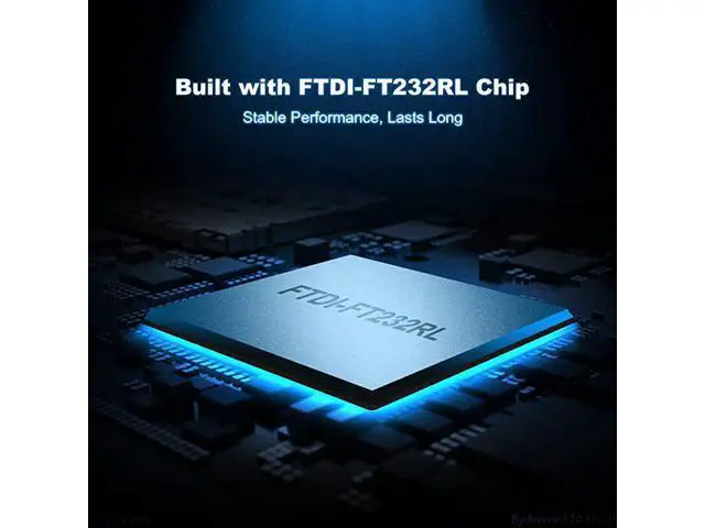 Alt view image 2 of 7 - USB to RS232 Adapter with FTDI Chipset USB to RS232 Male DB9 Serial Converter for Cashier Register Modem Scanner Industriual Machinery CNC Black