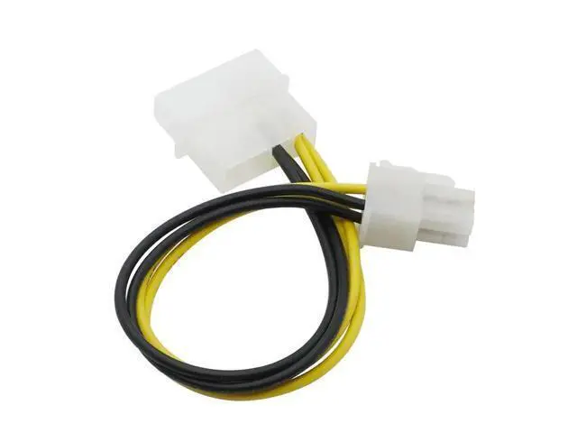Alt view image 5 of 6 - PC Computer Power Supply PSU EPS ATX/12V 4 pin IDE Molex to Motherboard 4-Pin P4 CPU Power Adapter Converter Cord Cable