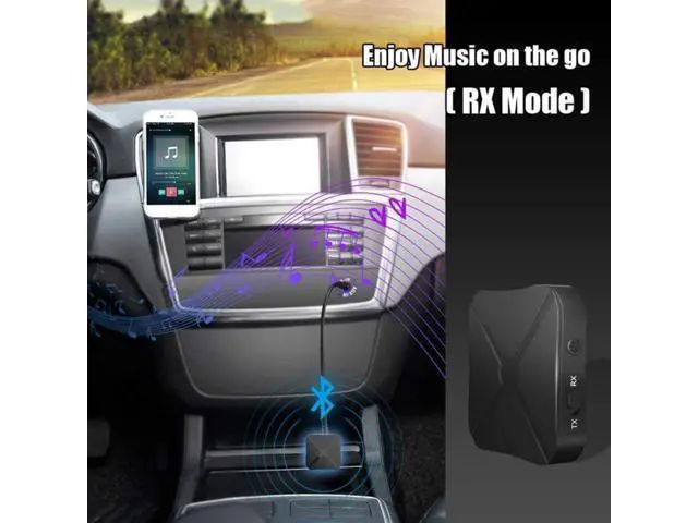 Alt view image 2 of 3 - Bluetooth 5.0 Transmitter Receiver 2 in 1 Bluetooth Adapter 3.5 mm Jack for Simultaneous Use of Tx and Rx 2 Devices