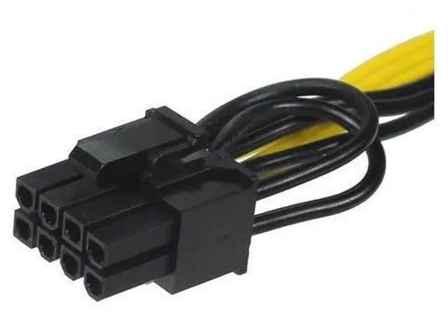 Alt view image 6 of 6 - XT-XINTE GPU 6-pin to Dual 8pin Power Supply Cable GPU Graphics Card 6Pin Male to 2 (6+2)pin Male Adapter Cable