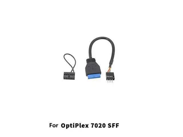 Alt view image 2 of 4 - For Optiplex 7020 SFF Motherboard ATX Adapter Cable Front Audio Shielded USB Switch Cable