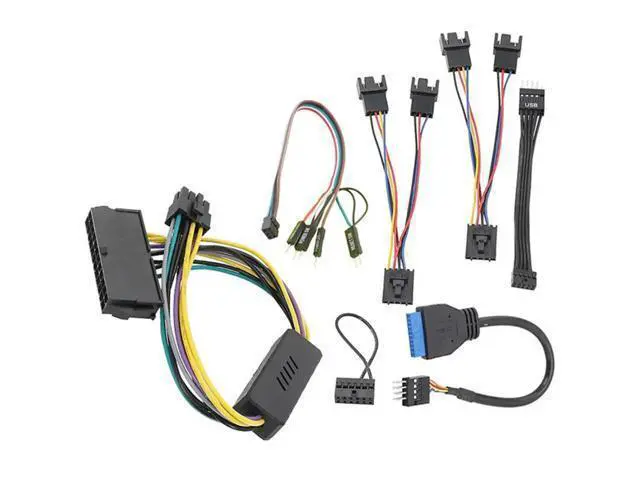 Alt view image 3 of 4 - For Optiplex 7020 SFF Motherboard ATX Adapter Cable Front Audio Shielded USB Switch Cable