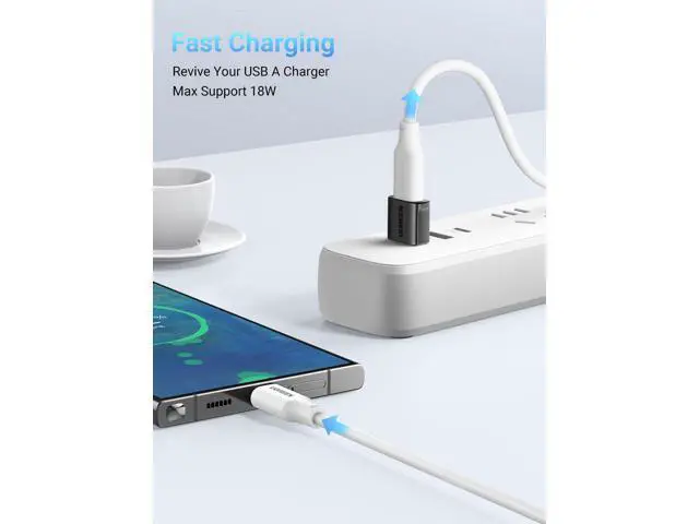 Alt view image 2 of 7 - USB to USB C Adapter 3Pack, USB C Female to USB Male Adapter 10Gbps Type C Converter for iPhone 17 16 15 14 13 Plus Pro Max,iPad Air Mini 6 7,Samsung Galaxy S23 S24,iPad Air,Black
