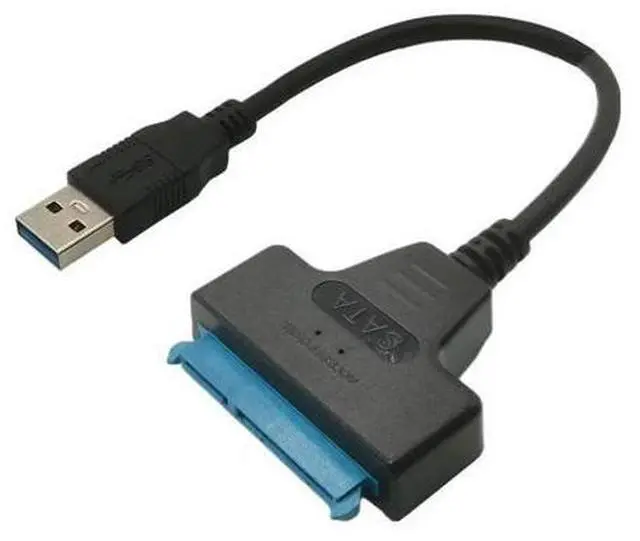 Alt view image 2 of 3 - USB 3.0 2.0 SATA 3 Cable Sata To USB 3.0 Adapter Up To 6 Gbps Support 2.5 Inch External HDD SSD Hard Drive 22 Pin Sata III Cable
