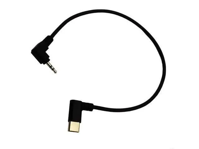 Alt view image 4 of 4 - 90 Degree elbow USB Type-C to 2.5 mm Male AUX Audio Headphone 2.5 Jack cable Adapter For Headphone Computer Speaker