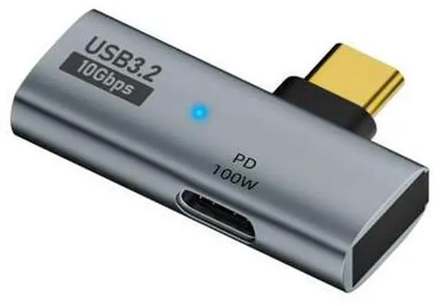 Main image of 2 in 1 USB Type C Hub Adapter to USB3.0 female + Type C female 100W PD Charging Port 10Gbps OTG for MacBook Pro Laptop