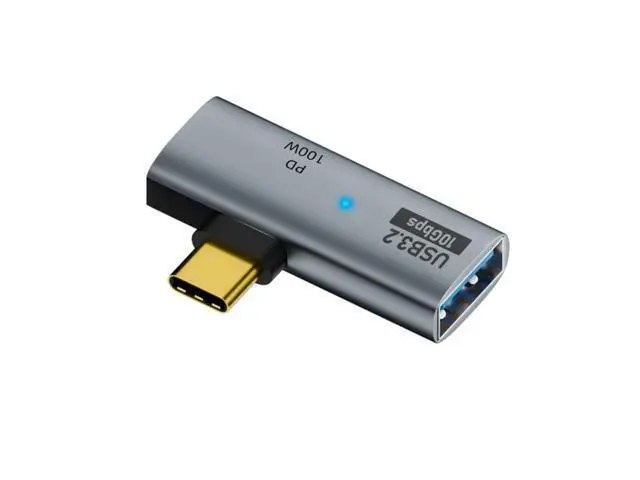 Alt view image 2 of 3 - 2 in 1 USB Type C Hub Adapter to USB3.0 female + Type C female 100W PD Charging Port 10Gbps OTG for MacBook Pro Laptop