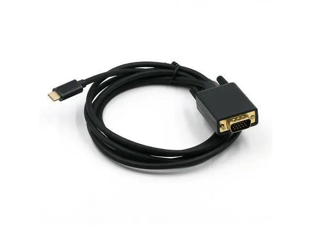 Alt view image 2 of 3 - 1.8M/6FT USB Type-C To VGA Adapter Cable 10Gbps USB3.1 Type-C To VGA Adapter Cable Converter Cable for Monitor Desktop Projector
