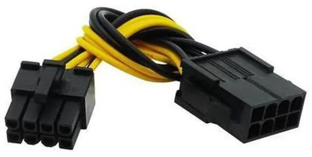Main image of 8 Pin to 8 Pin ATX EPS Male to Female Power Extension PSU Mainboard Power Extension Adapter Cable