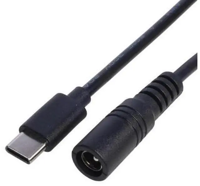 Main image of Type-C male to 5.5x2.1 Female Cable 5521 to Type-C Connector Power Supply Cord 5.5x2.1mm Adapter USB Type C Converter