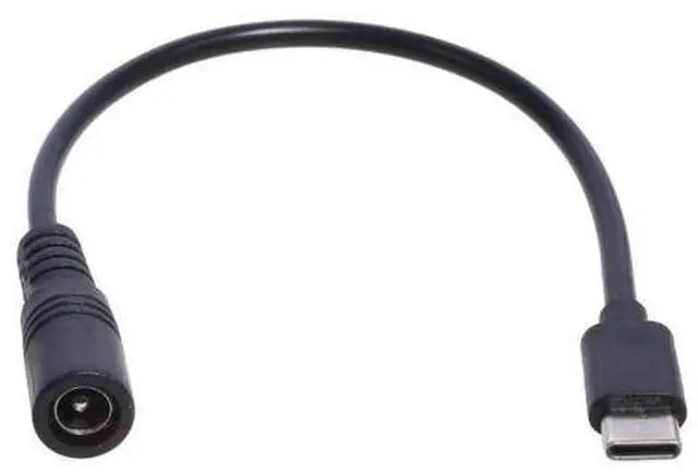 Alt view image 3 of 3 - Type-C male to 5.5x2.1 Female Cable 5521 to Type-C Connector Power Supply Cord 5.5x2.1mm Adapter USB Type C Converter