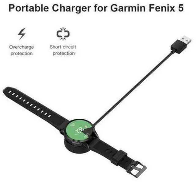 Main image of USB Charger Clip Cradle Cable Power Dock Base Charging Cable Adapter for Garmin Fenix 5/Forerunner 55