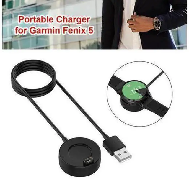 Alt view image 3 of 3 - USB Charger Clip Cradle Cable Power Dock Base Charging Cable Adapter for Garmin Fenix 5/Forerunner 55