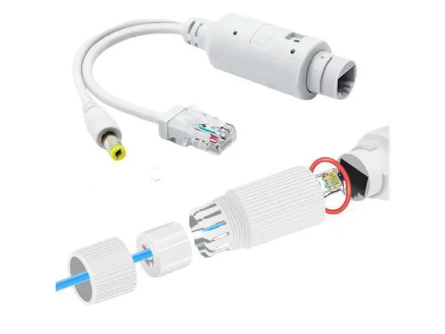 Alt view image 3 of 3 - 48V To 12V POE Spliter Adapter Waterproof Video And Power Adapter Cable IEEE802.3af/at Compliant Supply Module Injector Extender