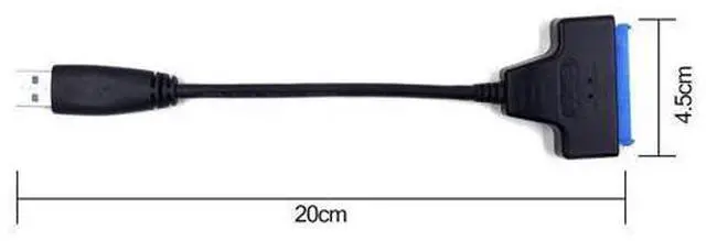 Alt view image 2 of 7 - USB 3.0 to SATA Adapter Cable for 2.5 inch SSD/HDD Drives - SATA to USB 3.0 External Converter and Cable,USB 3.0 - SATA III converter (SATA-USB 3.0 converter cable)
